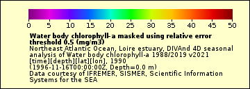 The Water_body_chlorophyll_a_L2 legend.