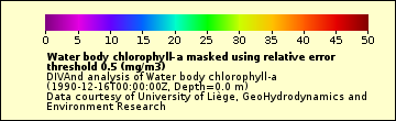 The Water_body_chlorophyll_a_L2 legend.